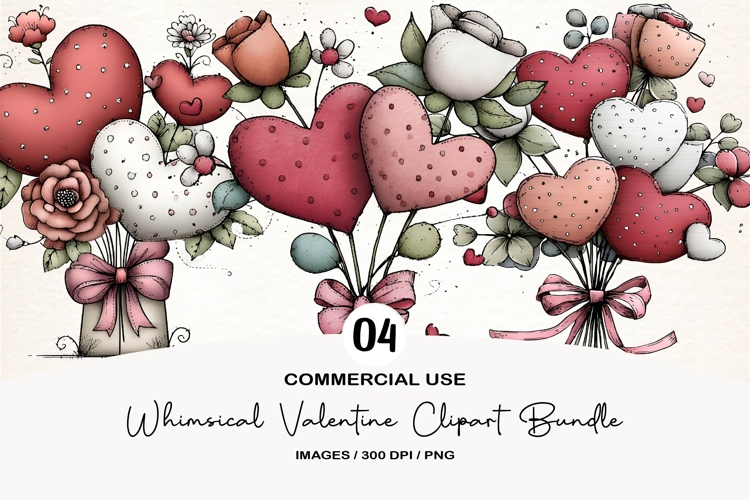 Whimsical Valentine Clipart
