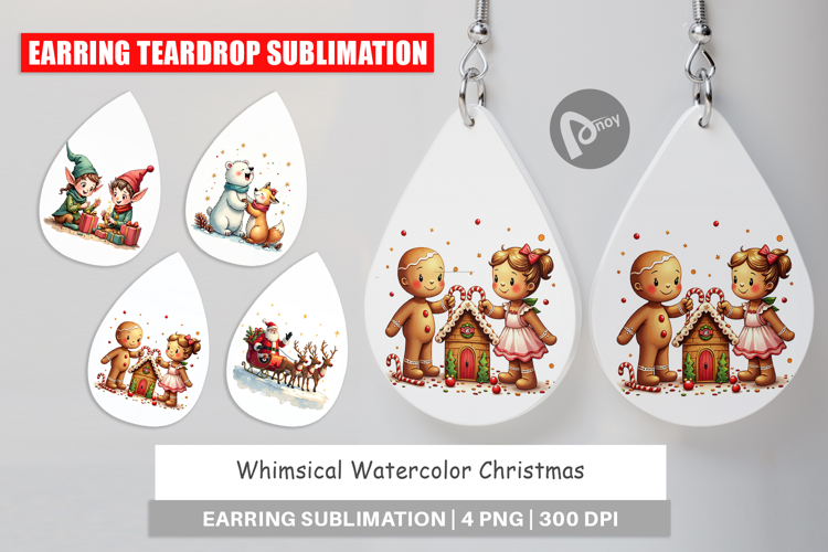 Whimsical Christmas Earring
