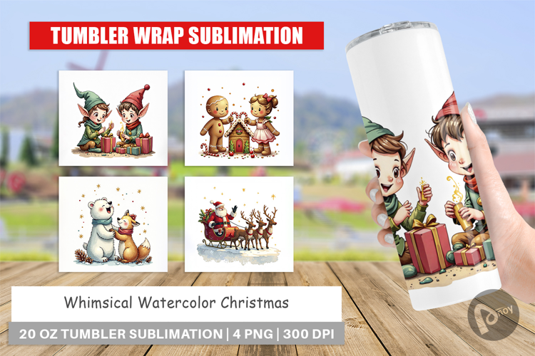Whimsical Christmas Tumbler