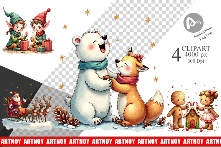 Whimsical Christmas Clipart