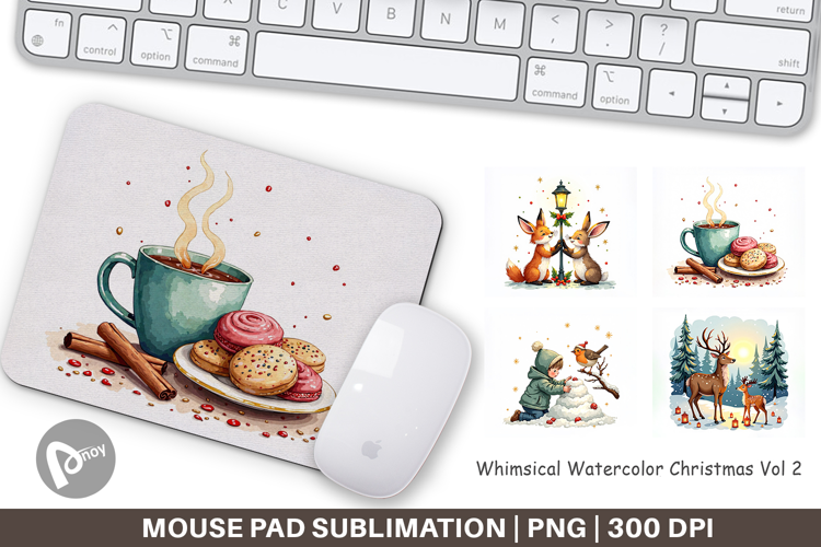 Whimsical Christmas Mouse Pad
