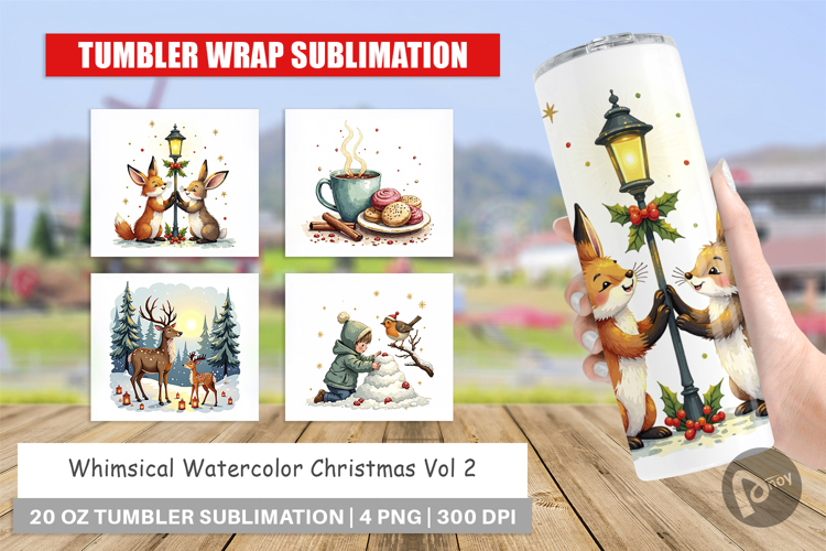 Whimsical Christmas Tumbler