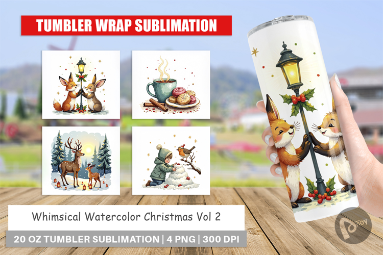Whimsical Christmas Tumbler