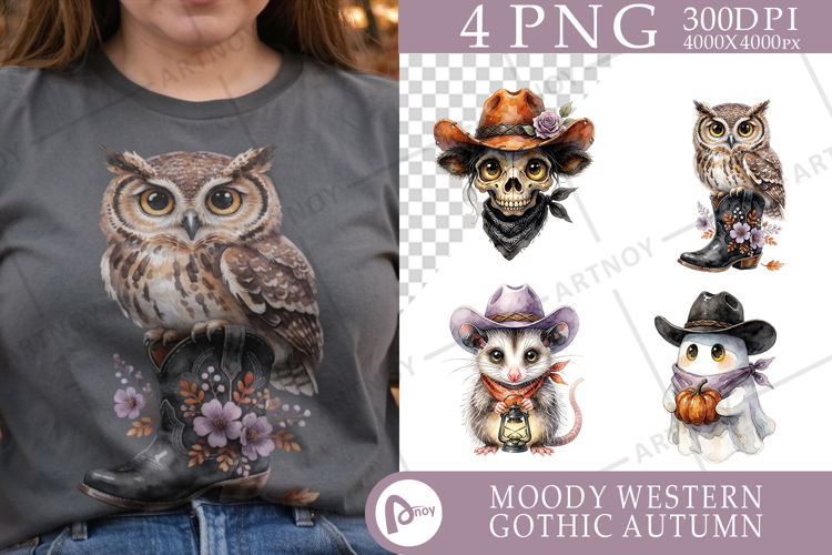 Western Autumn Animals Sublimation