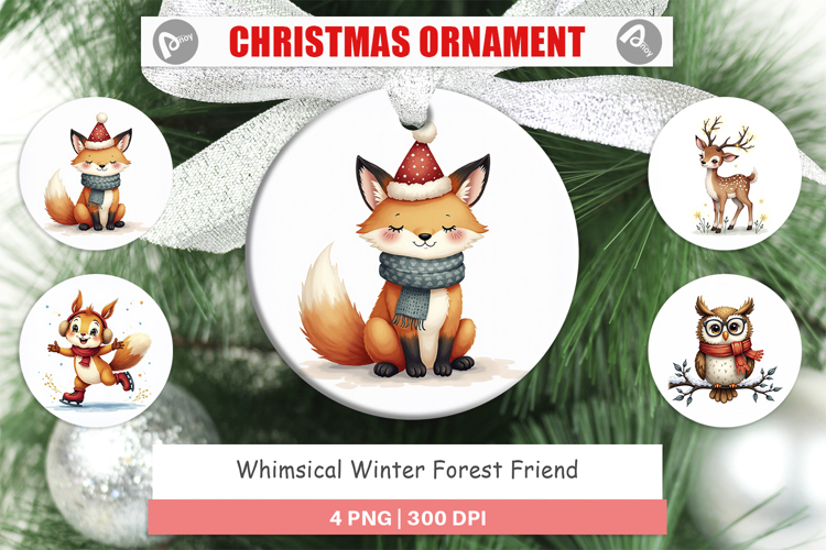 Winter Forest Friends Ornament