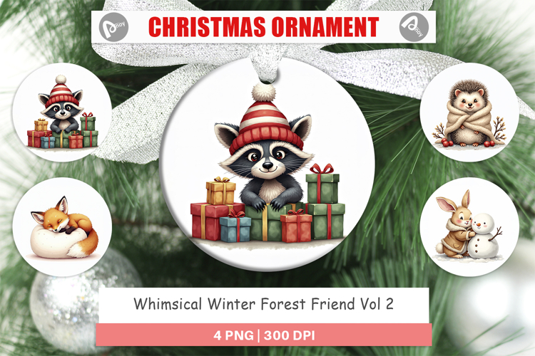 Winter Forest Friends Ornament