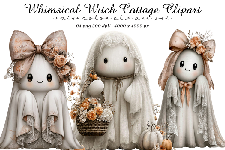 Whimsical Witch Cottage Clipart