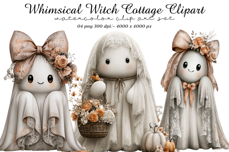 Whimsical Witch Cottage Clipart