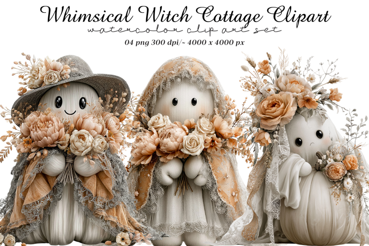 Whimsical Witch Cottage Clipart
