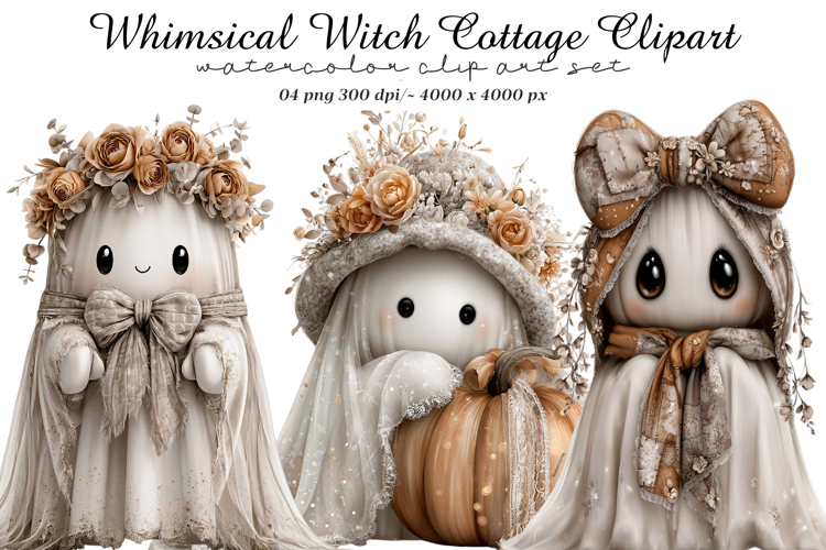 Whimsical Witch Cottage Clipart