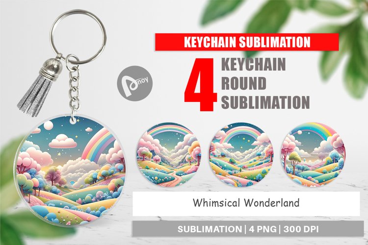 Keychain Whimsical Wonderland
