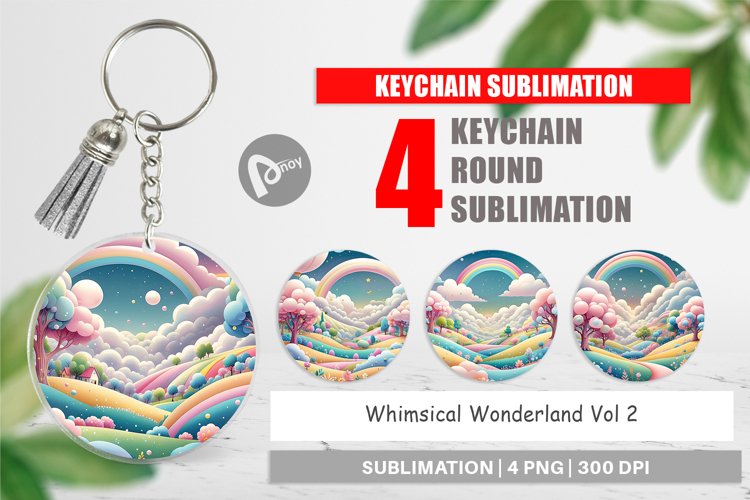 Keychain Whimsical Wonderland