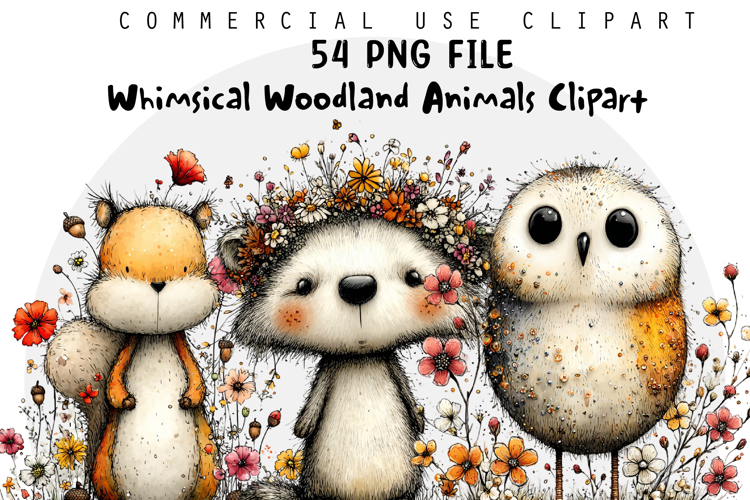 Whimsical Woodland Animals Clipart