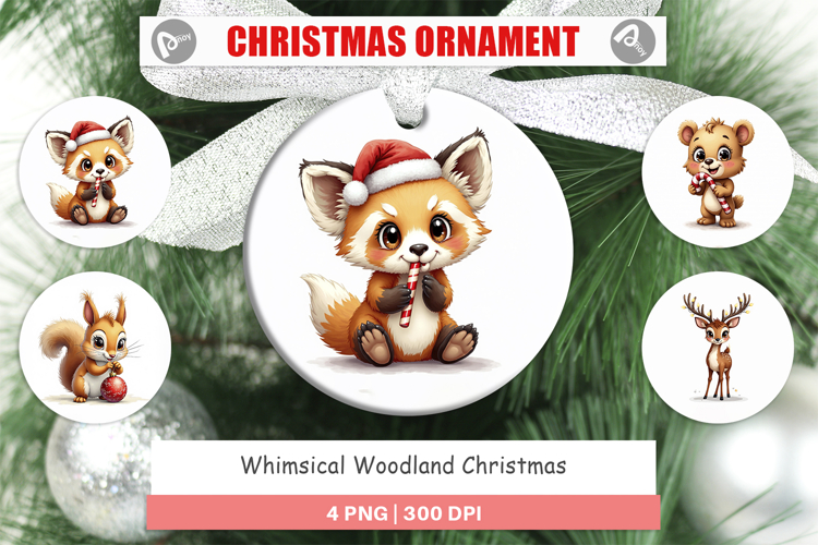Whimsical Woodland Xmas Ornament
