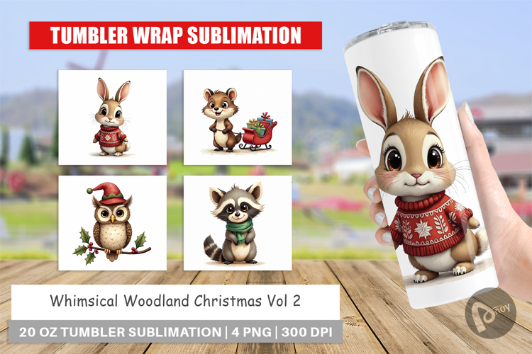 Whimsical Woodland Xmas Tumbler