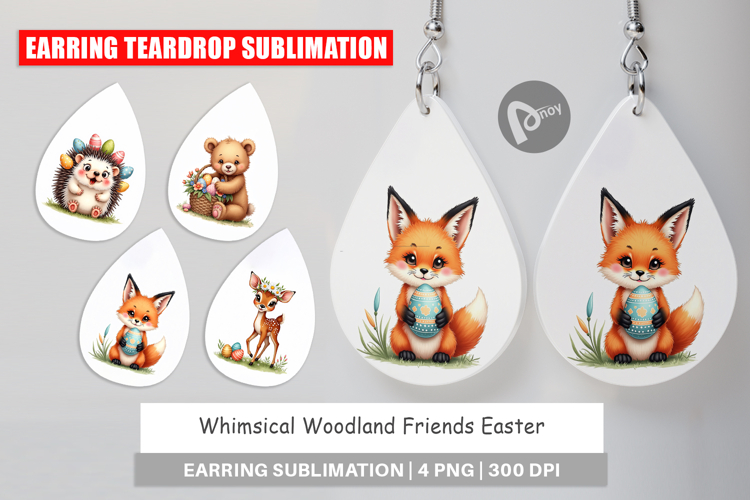 Woodland Friends Easter Earring