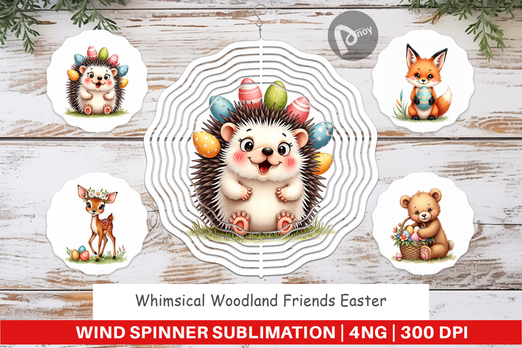 Woodland Friends Easter Wind Spinner