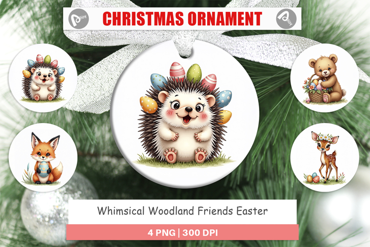 Woodland Friends Easter Ornament