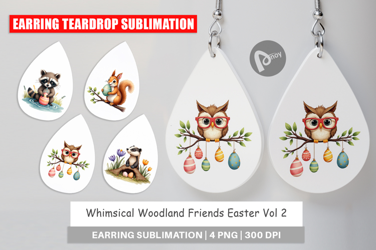 Woodland Friends Easter Earring