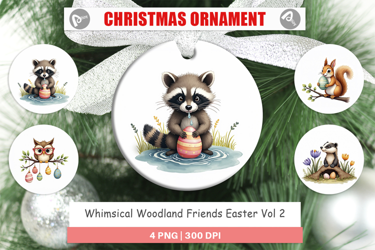 Woodland Friends Easter Ornament
