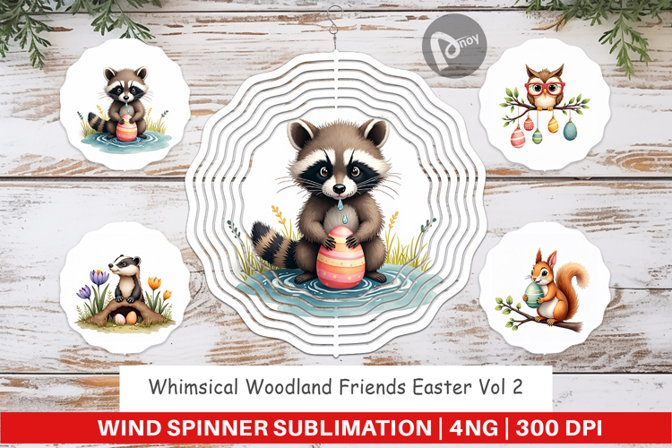 Woodland Friends Easter Wind Spinner