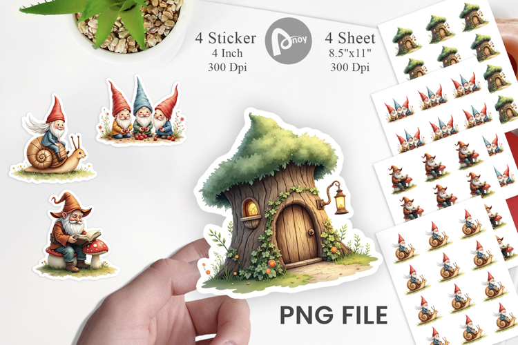 Woodland Gnomes Sticker