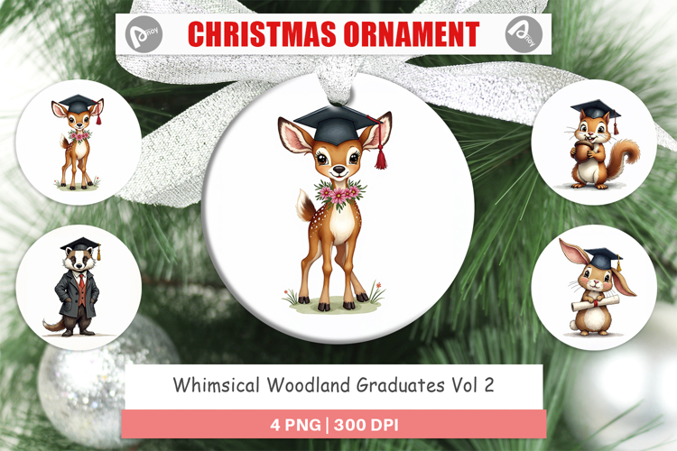 Whimsical Woodland Grad Ornament