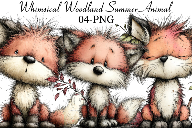 Whimsical Woodland Summer Animals