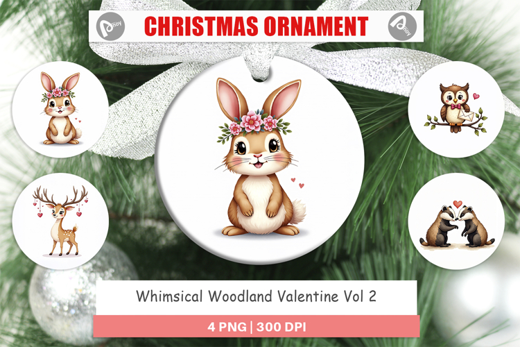 Woodland Valentine Ornament