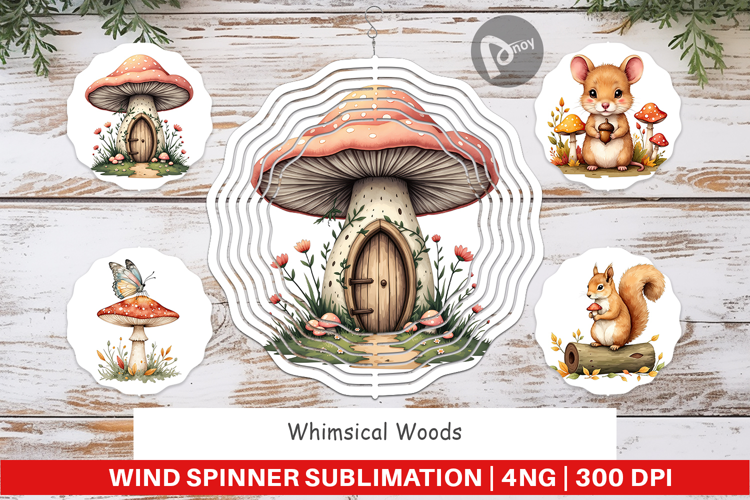 Wind Spinner Whimsical Woods