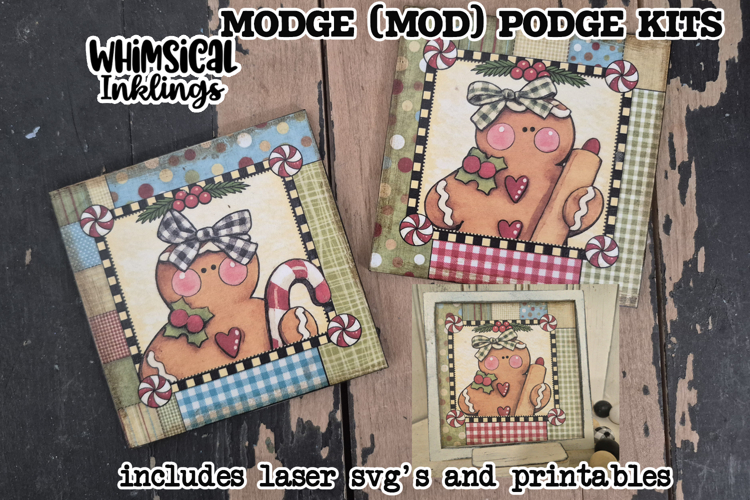Whimsical Gingers Modge Podge Signs SVG and Printables