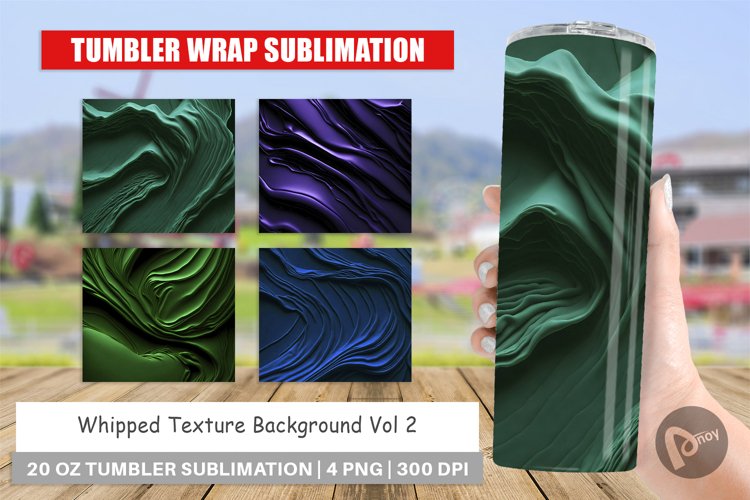Whipped Texture Tumbler Sublimation Wrap
