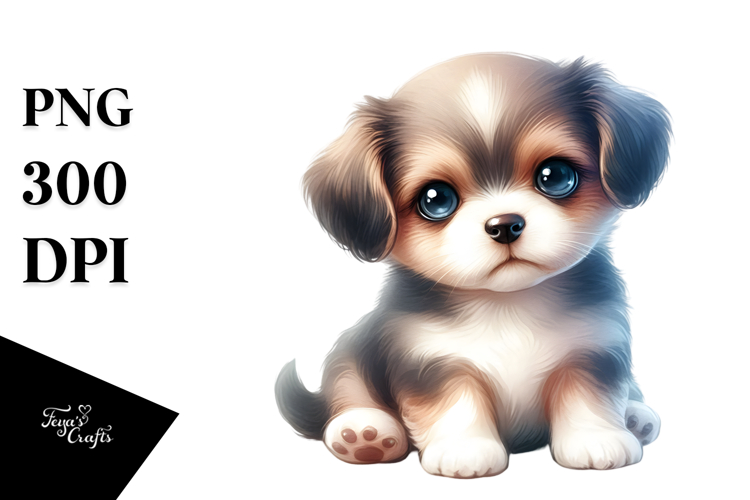 Cute Baby Puppy PNG