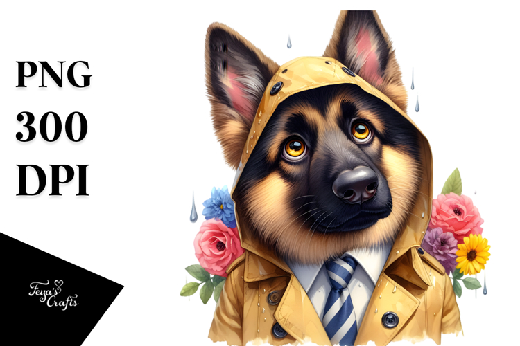 German Shepherd Clipart Image 23