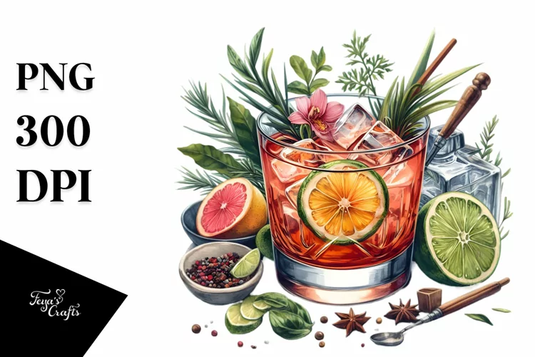 Watercolor Sazerac