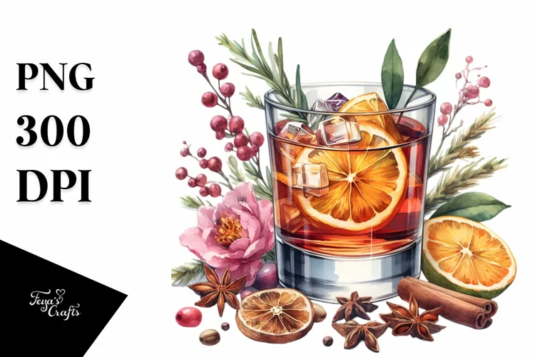 Watercolor Sazerac