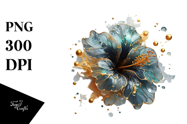 Abstract Hibiscus, PNG