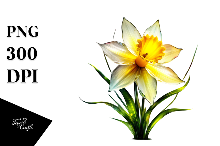 Daffodil Made of , High-Res PNG
