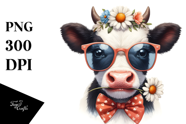 Funny Baby Cow, PNG