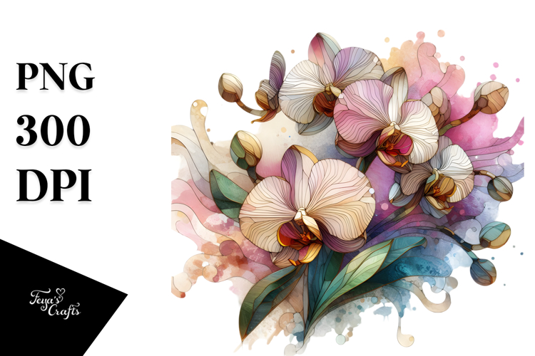Orchid Clipart Image 11
