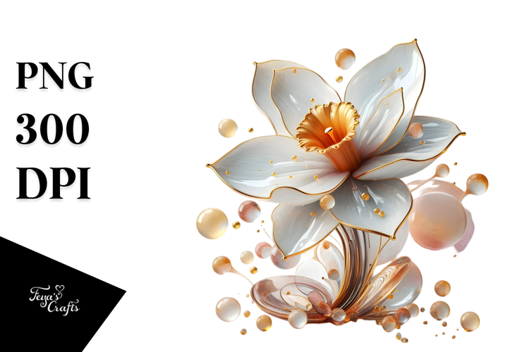 Glossy Narcissus PNG