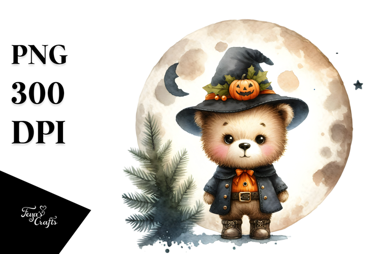 Cute Baby Bear Halloween Image