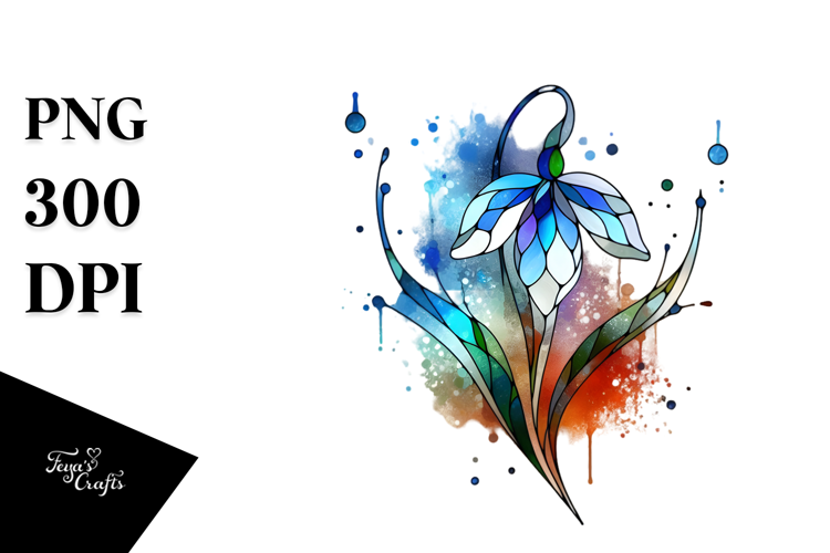 Stained Snowdrop PNG