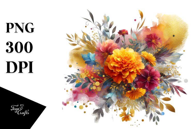 Marigold Clipart Image 13