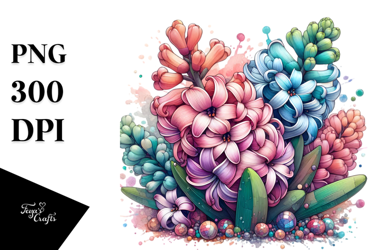 Abstract Wooden Hyacinth PNG