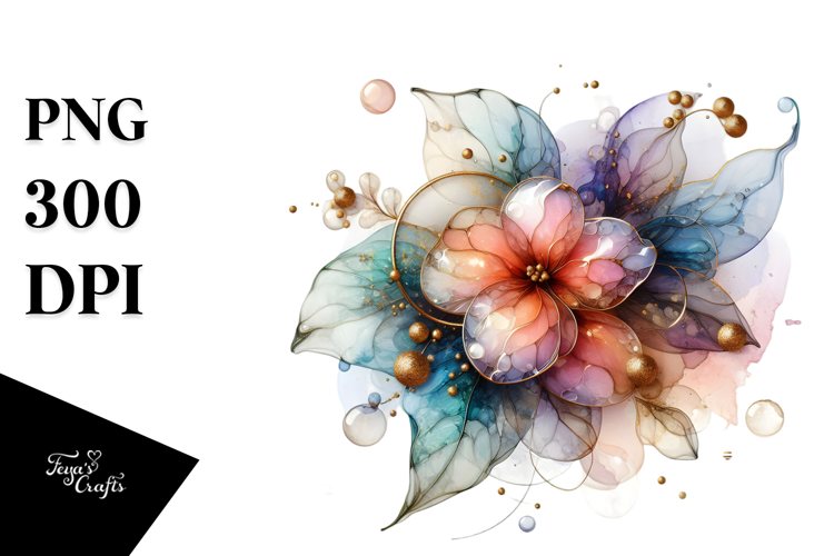 Abstract Glossy Impatiens PNG