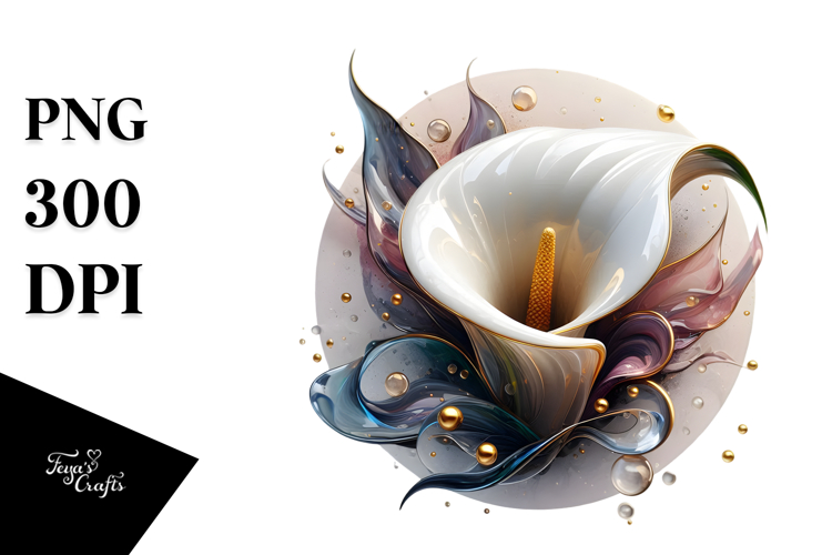 Abstract Calla Lily PNG