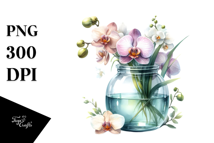 Orchid Clipart Image 19