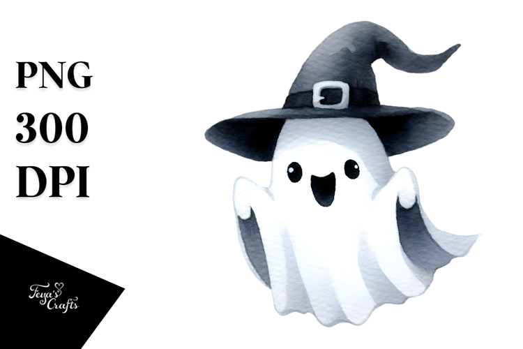 Spooky Halloween Vampire Clipart, White Background