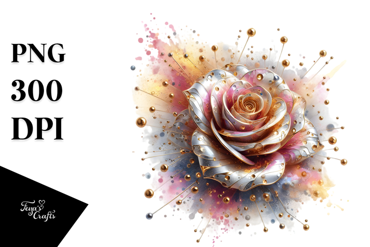 Artistic Golden Rose